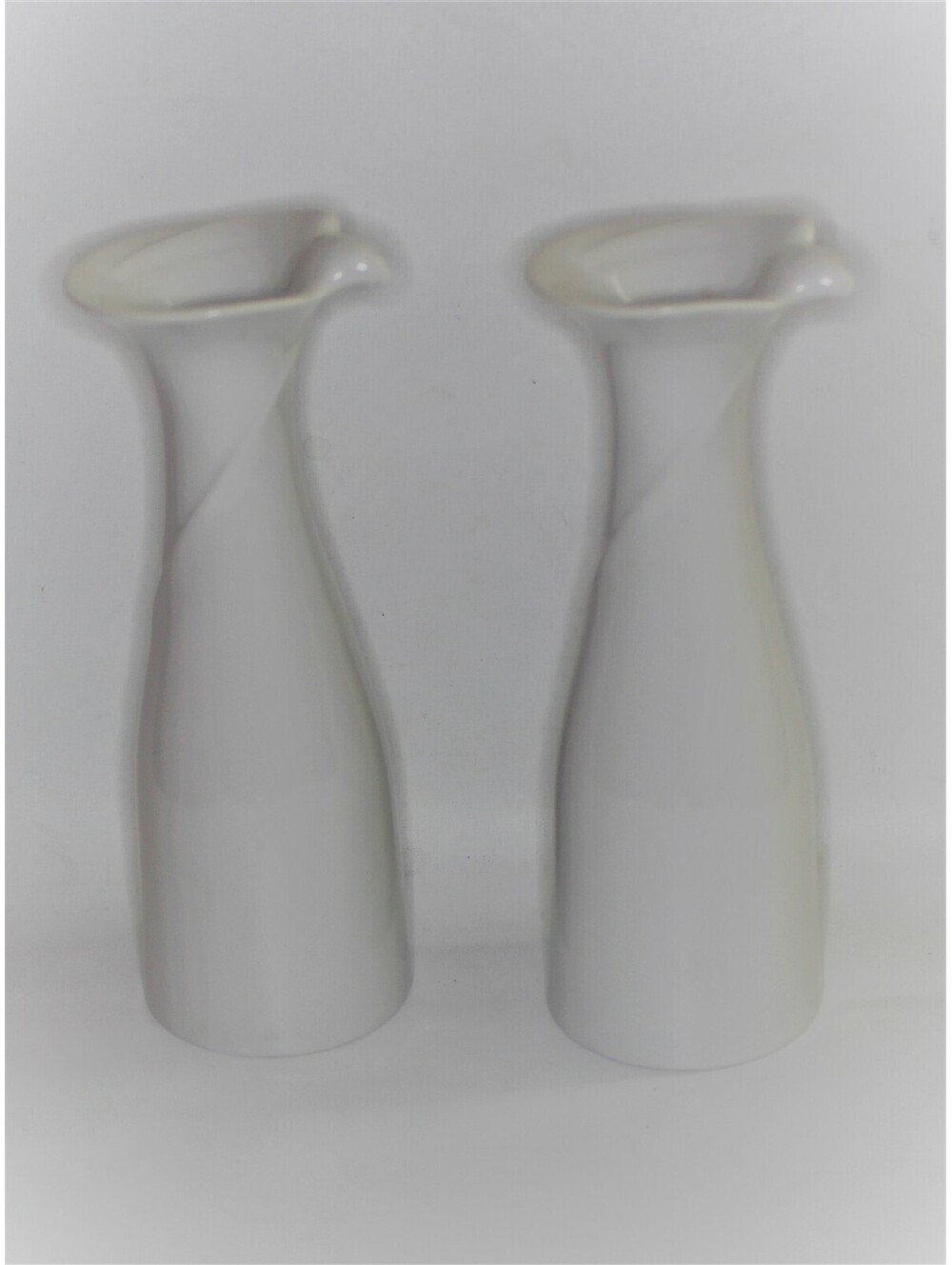 DANSK Set/2 Tapered Dove Candle Holders*Porcelain*Gunnar Cyren*Japan*Bird